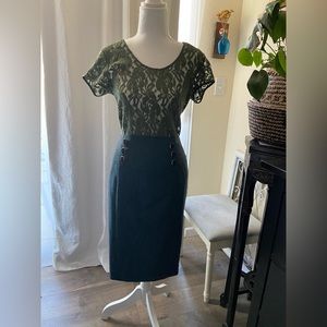 Banana Republic olive blouse size M. Never worn.